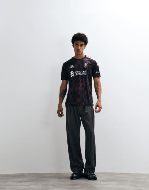 adidas - Football Liverpool 26/27 - Terza maglia nera e rossa, 3 di 5