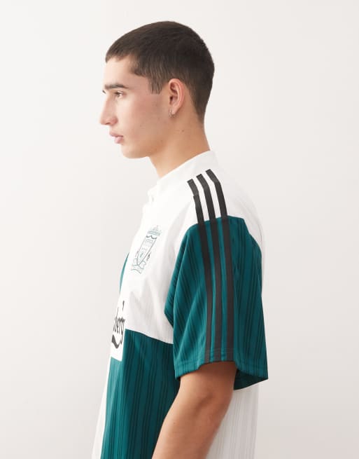 adidas Football – Liverpool 95 Bringback – Auswärtstrikot in Weiß, Grün und Schwarz, 4 von 5
