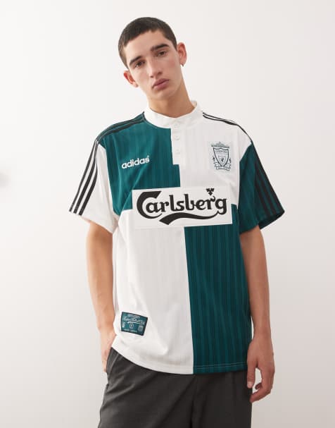 adidas Football - Liverpool 95 - Hvid/grøn/sort udebanetrøje - view 1