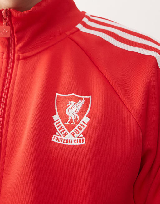 adidas Football - Liverpool - Giacca rossa e bianca con zip, 5 di 5