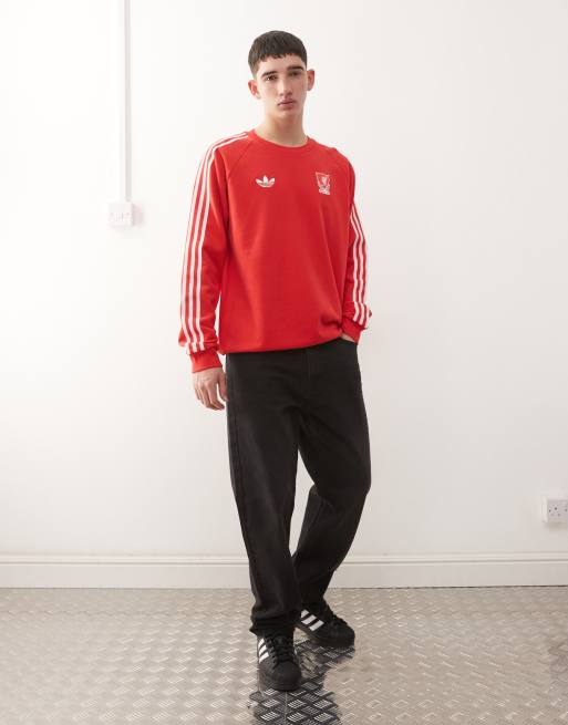adidas Football – Liverpool – Langärmliges Oberteil in Rot und Weiß, 2 von 5