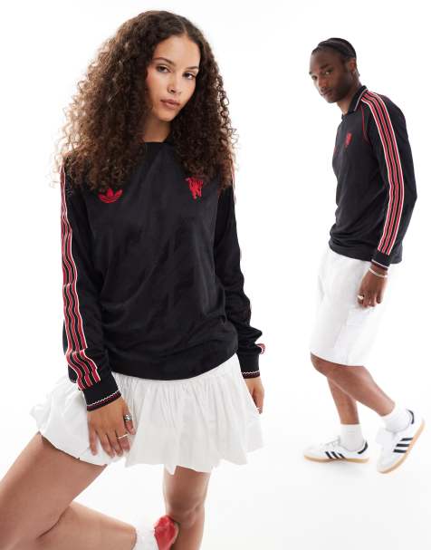 adidas Football – Manchester United 24/25 – Langärmliges Unisex-Hemd in Schwarz - view 1