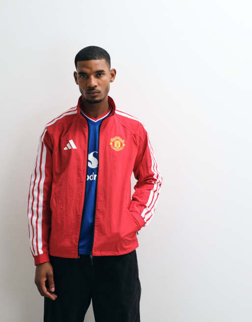 adidas Football – Manchester United 26/27 – Home Anthem – Trainingsjacke in Rot, 2 von 5