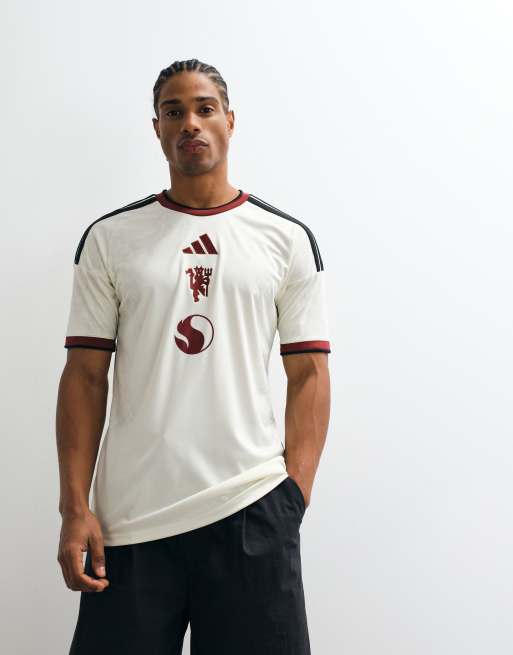 adidas Football Manchester United 26/27 third shirt in white, 3 of 5