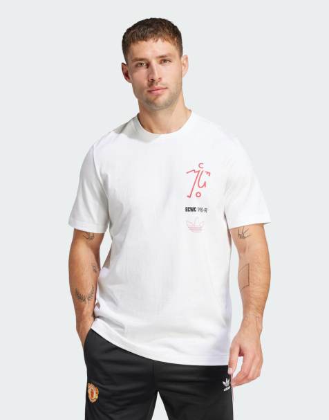 adidas Football Manchester united '91 tee in white