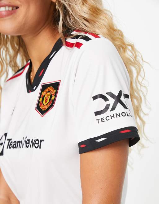 Maglia Manchester United Seconda Divisa 2022/23 Donna - Ufficiale, Ispirata A Newton Heath, Tessuto Traspirante
