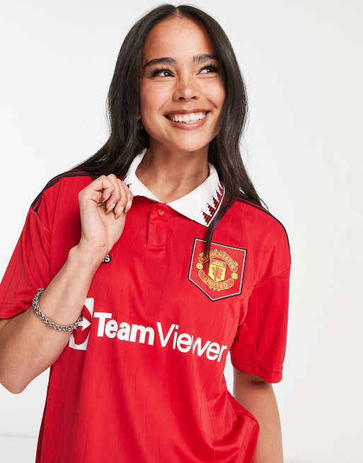 adidas Football Manchester United FC 2022/23 Women's Home shirt in red