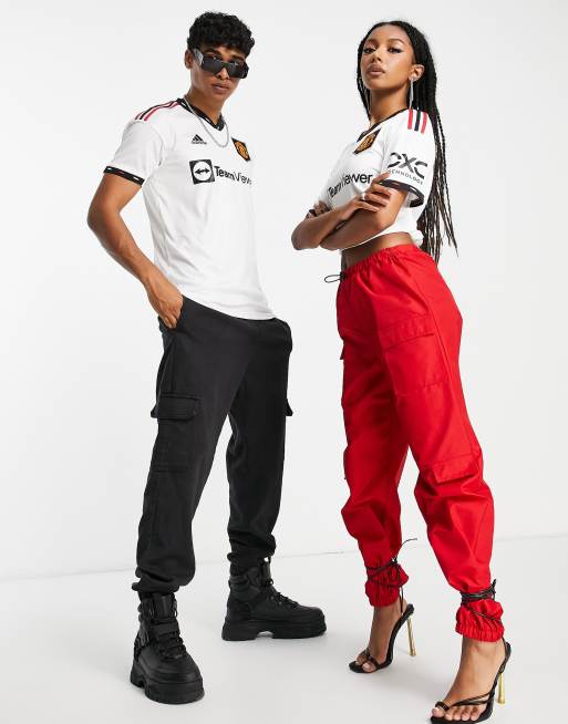 adidas Football - Manchester United FC 2022/23 - Maillot extérieur unisexe - Blanc
