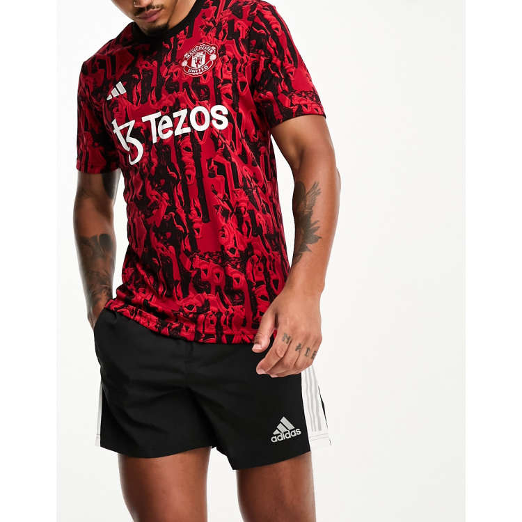 Shop adidas Performance Manchester United Pre-Match Jersey Red