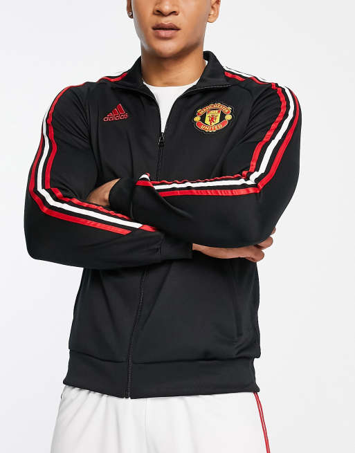adidas Football – Manchester United FC DNA – Trainingsjacke in Rot