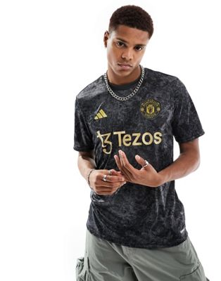 adidas Football Manchester United FC x The Stone Roses jersey t-shirt - ASOS Price Checker
