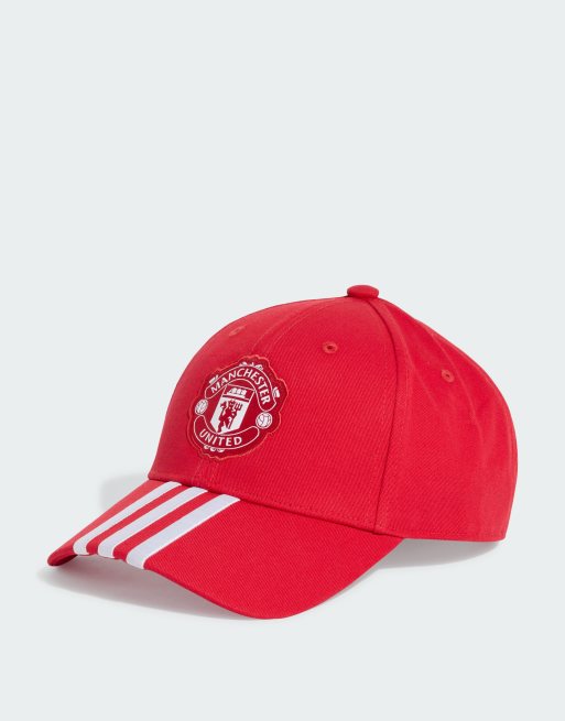 adidas Football – Manchester United Home – Czerwona baseballowa czapka z daszkiem