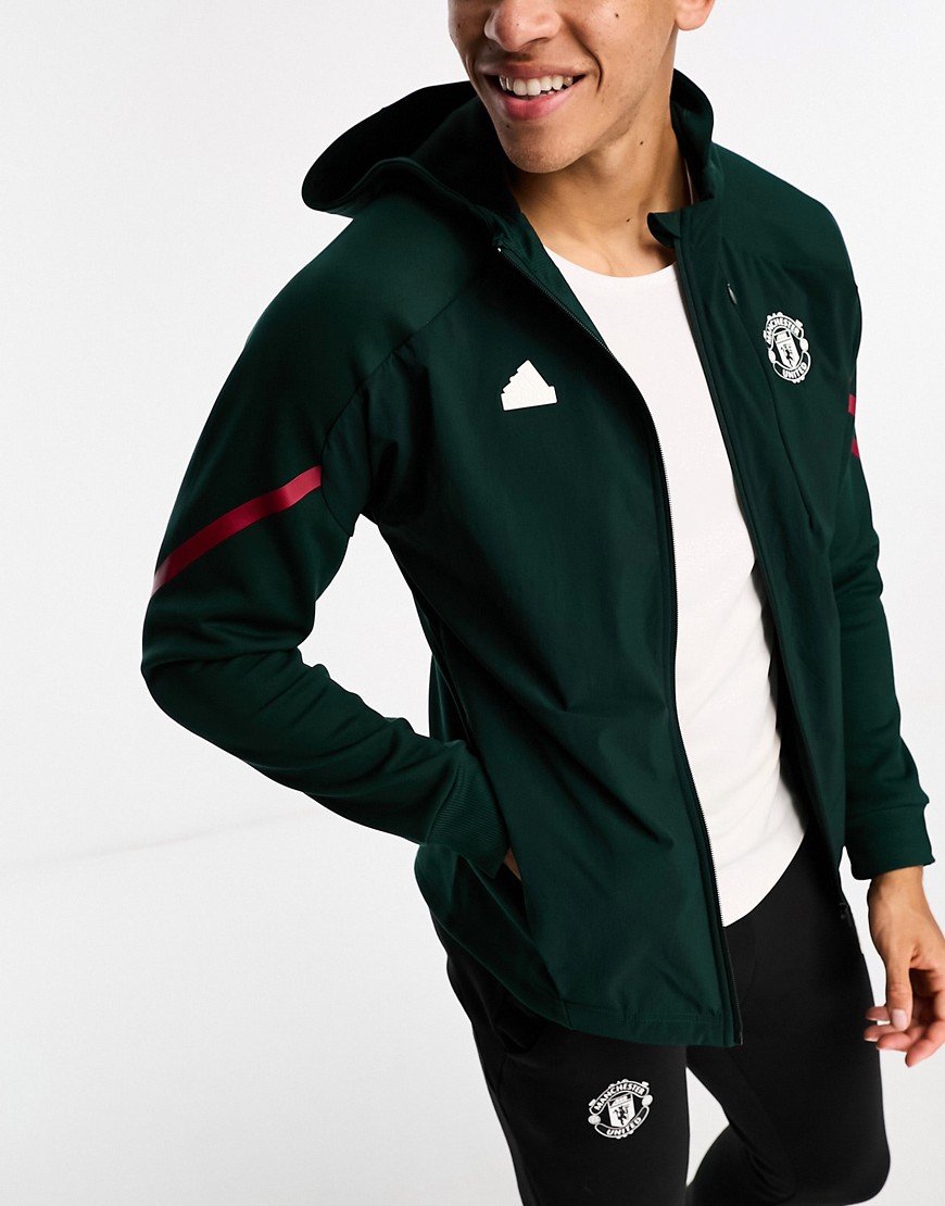 adidas Football Manchester United hoodie in green
