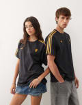 [adidas performance] adidas Football Manchester United icon jersey in black and yellow XS black