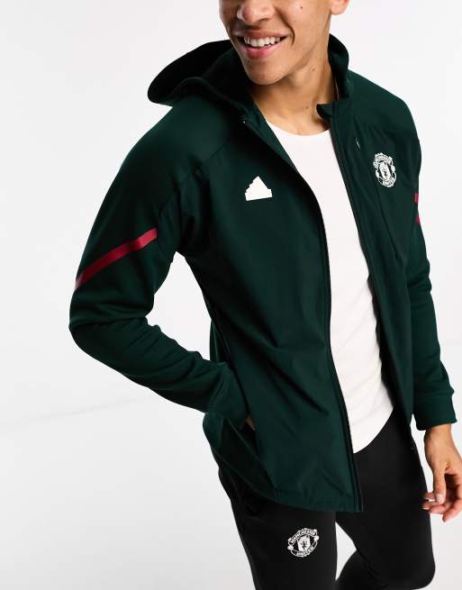 adidas – Football Manchester United – Kapuzenpullover in Grün