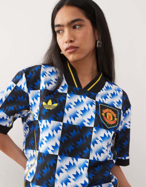 adidas Football – Manchester United – Lifestyler – T-Shirt mit blauem Print, 2 von 4