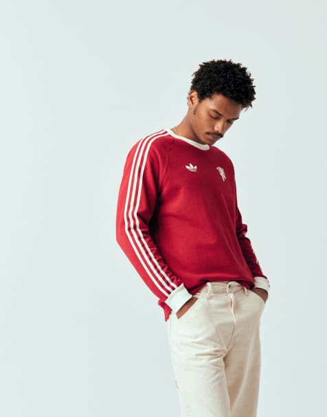 adidas Football – Manchester United – Mörkröd topp med långa ärmar - view 1