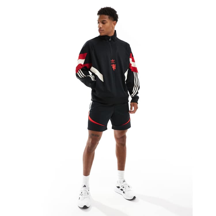 adidas Football Manchester United Originals half-zip crew
