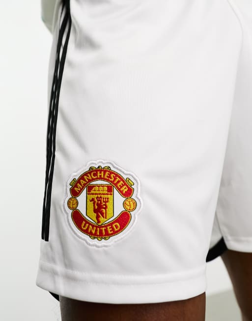 adidas Football – Manchester United – Shorts in Weiß, 3 von 4