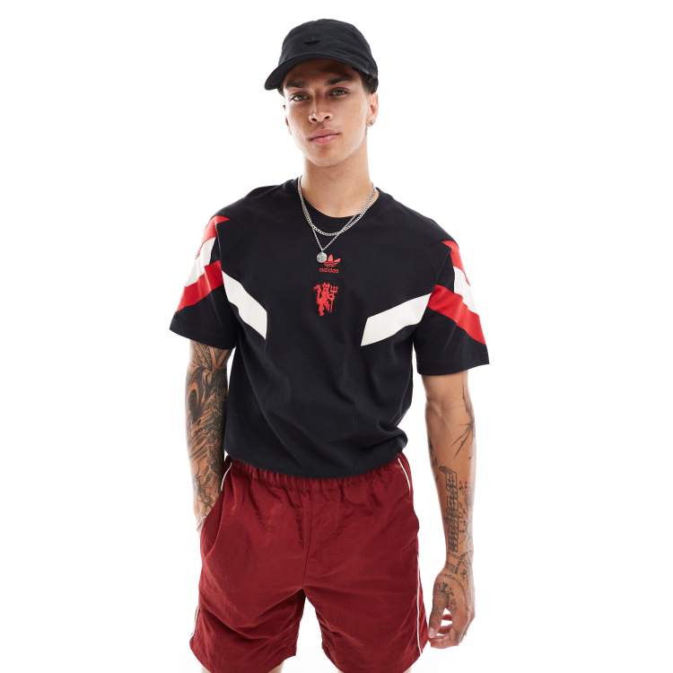 adidas Football Manchester United t-shirt in black | ASOS