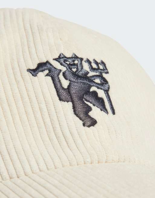 adidas Football Manchester United third baseball cap in white, 2 of 3