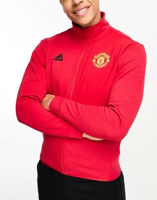 adidas Football Manchester United track top in red - ASOS Price Checker