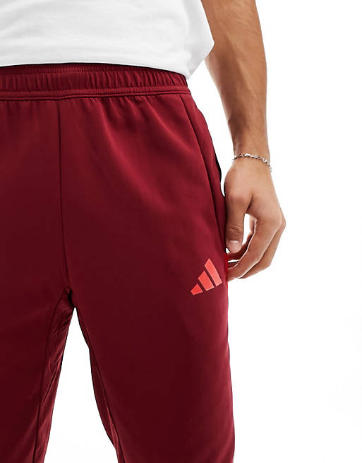 adidas Collegiate Graphic Pack Wide Leg Track Pants - Burgundy