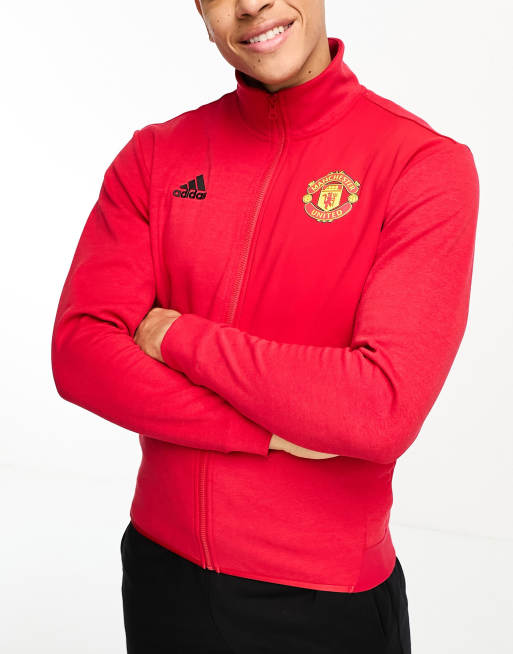 adidas Football – Manchester United – Trainingsoberteil in Rot