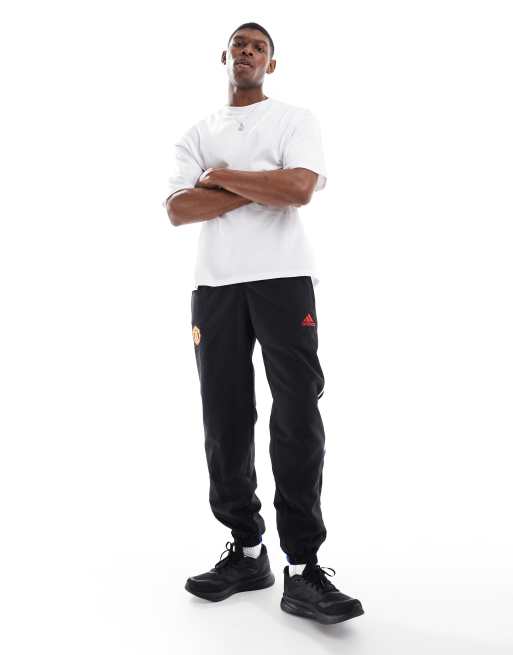 adidas Football Manchester United Urban Purist trackpants in black