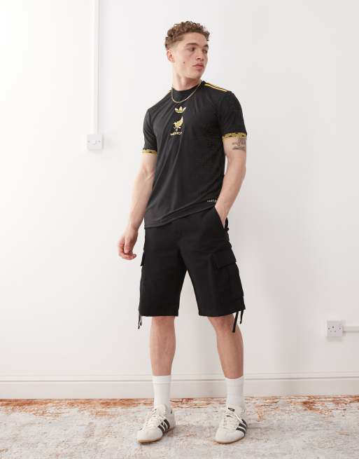 adidas Football Mexico Anniversary jersey in black and gold, 4 of 4