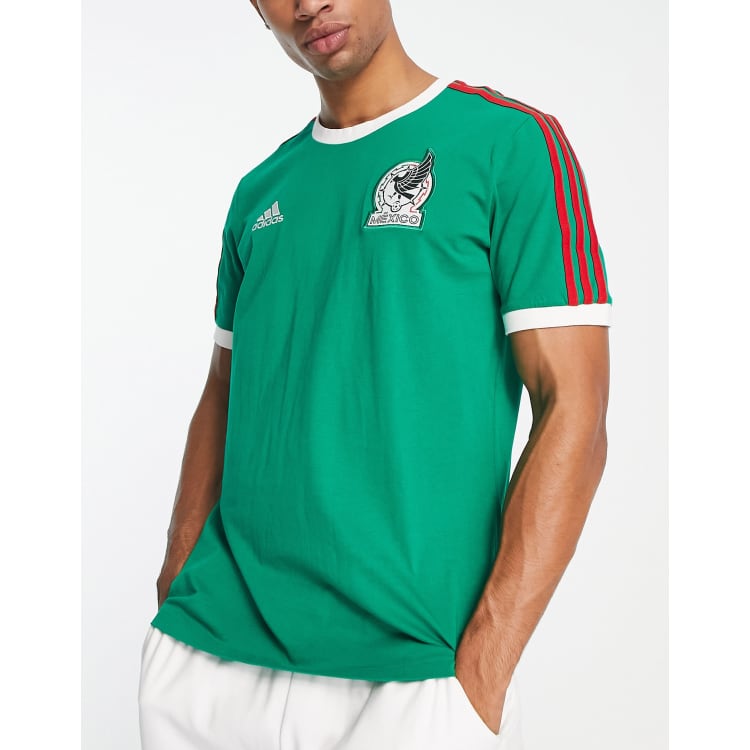 Dom Kosmisch Apt adidas Football Mexico World Cup '22 DNA t-shirt in green | ASOS