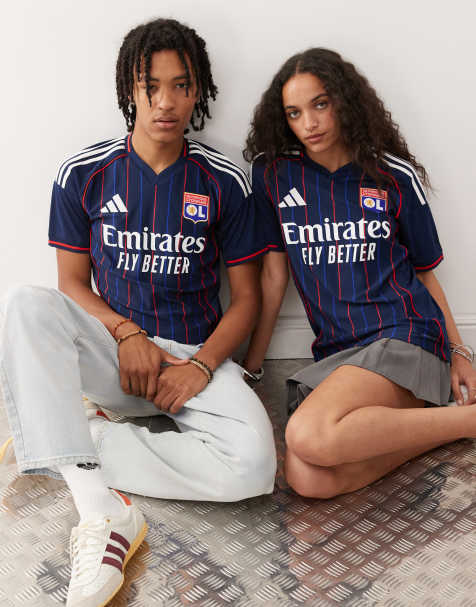 adidas Football – Olympique Lyonnais 25/26 – Auswärtstrikot in Blau - view 1