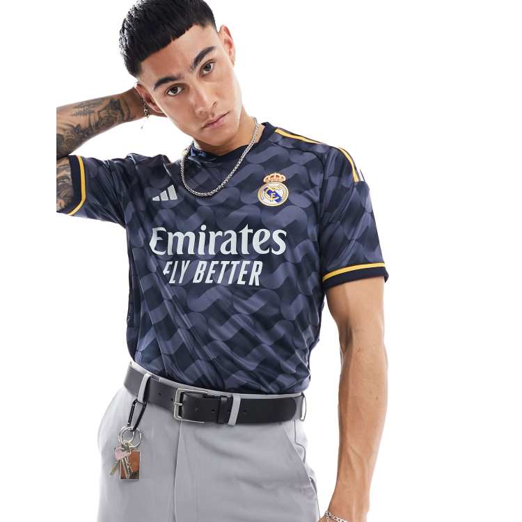 : Adidas Real Madrid CF Away Long Sleeve Jersey-GREY (XS) :  Sports & Outdoors