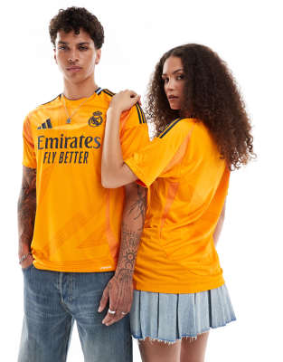 adidas performance Football Real Madrid 24/25 away shirt in orange