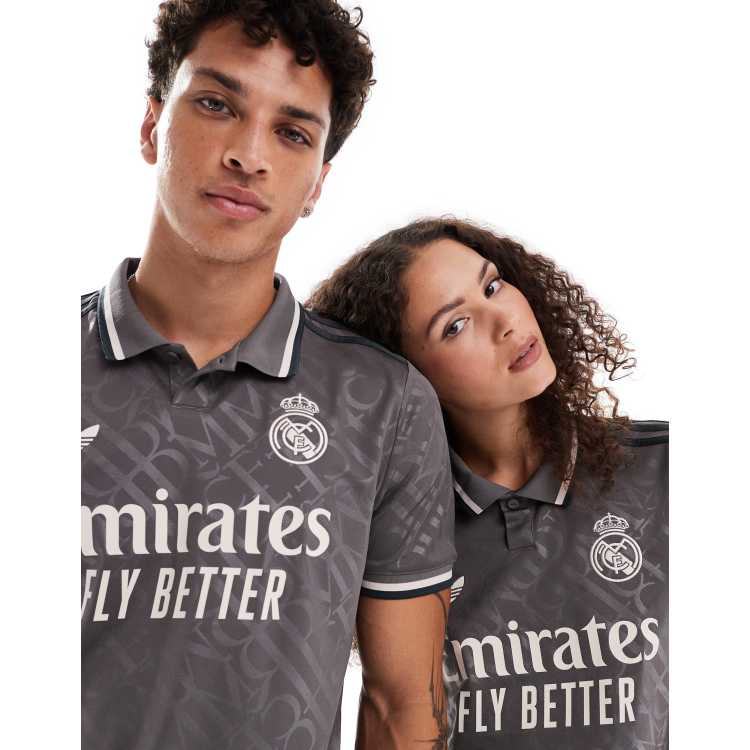 adidas Football Real Madrid 24 25 third shirt in grey ASOS