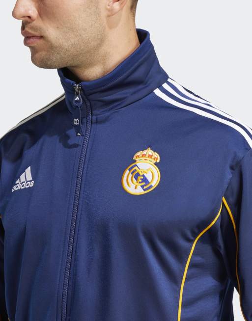 adidas Football Real madrid 99/00 track top in dark blue | ASOS