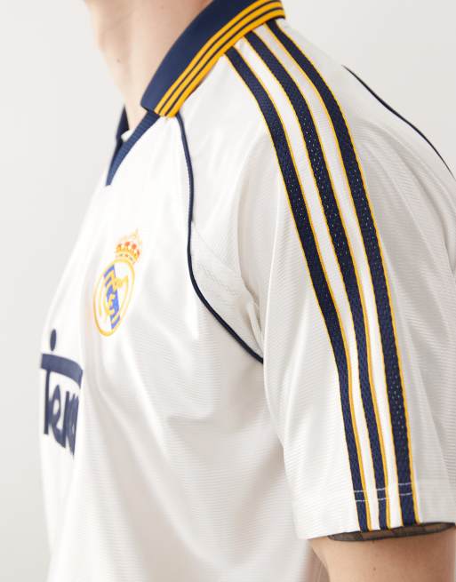 adidas Football Real Madrid 99 home shirt in white, 3 of 4