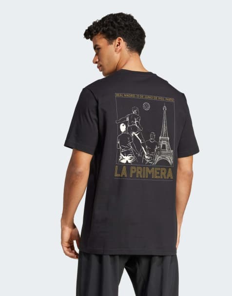 adidas Football Real madrid heavy cotton tee in black - view 1