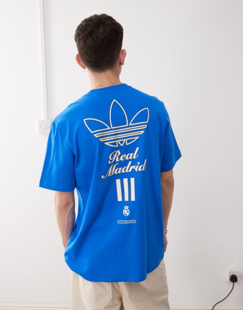 adidas Football Real Madrid Icon t-shirt in blue