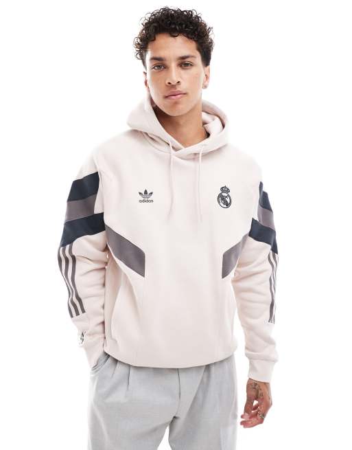 adidas – Football – Real Madrid – Kapuzenpullover in Rosa