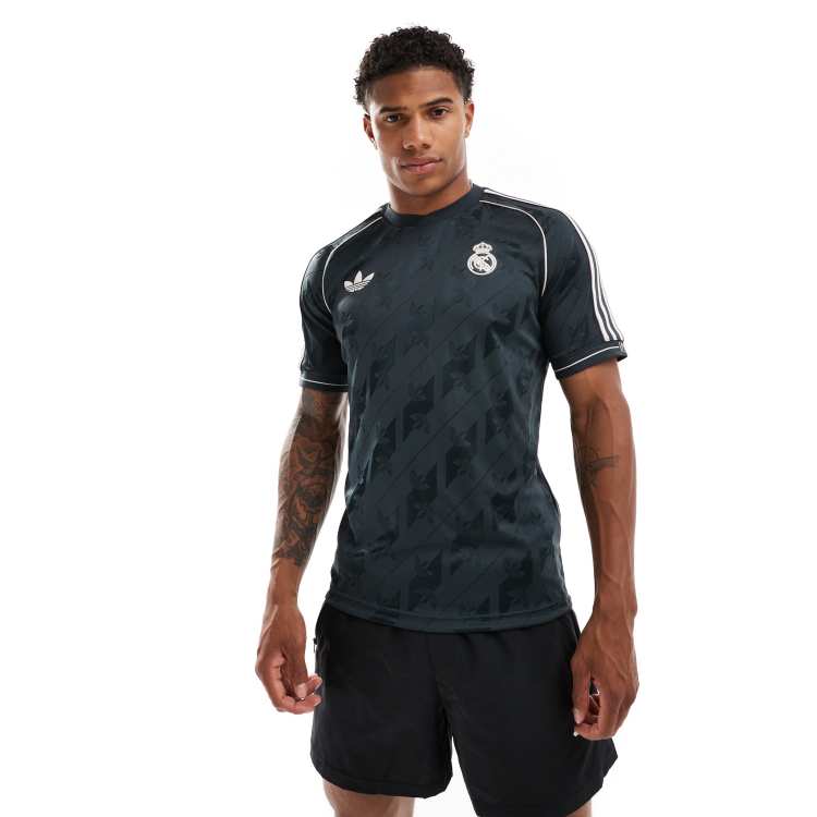 ★★Adairs★★ Real Madrid LFSTLR Jersey Charcoal JI9481 Genuine Adidas Real Madrid LFSTLR Jersey - Charcoal / JI9481