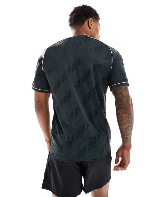 ■adidas■ Real Madrid LFSTLR Jersey Charcoal JI9481 Genuine Adidas Real Madrid LFSTLR Jersey - Charcoal / JI9481