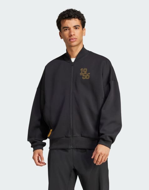 adidas – Football – Real Madrid – Svart, dubbelstickad träningströja - view 1
