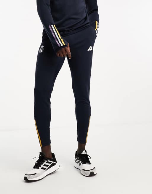 Adidas black discount and gold joggers