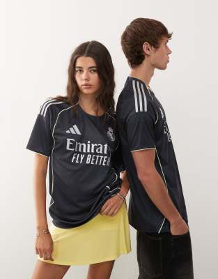 Adidas Football - Real Madrid 2025/26 - Maillot extérieur - Noir 3XL