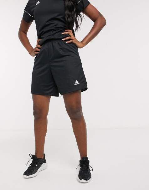 adidas – Football – Schwarze Shorts mit Logo