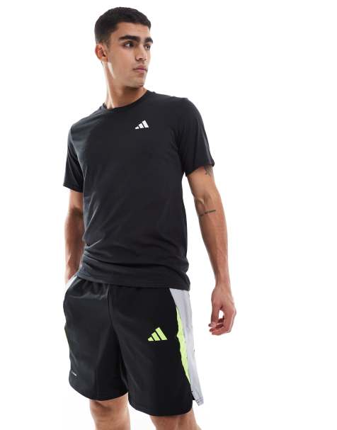 adidas Football - Short en tissu technique - Noir/gris/jaune - view 1