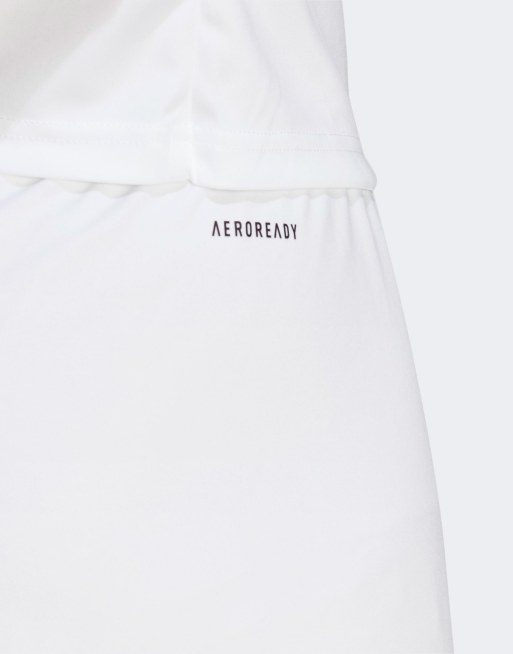 Adidas white football store shorts