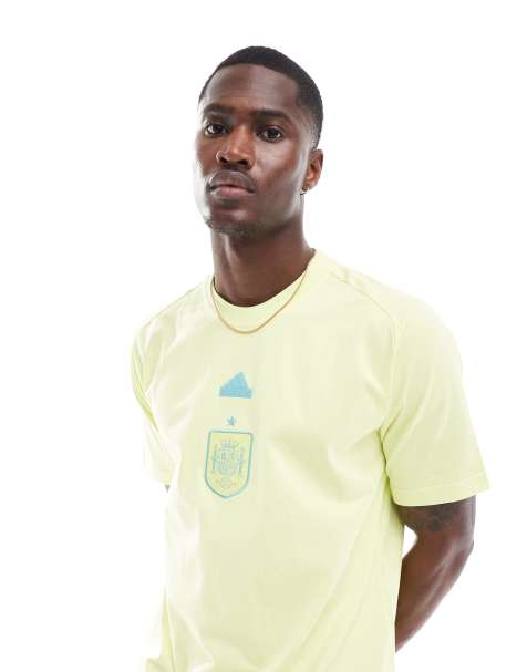 adidas Football Spain travel t-shirt in yellow - view 1