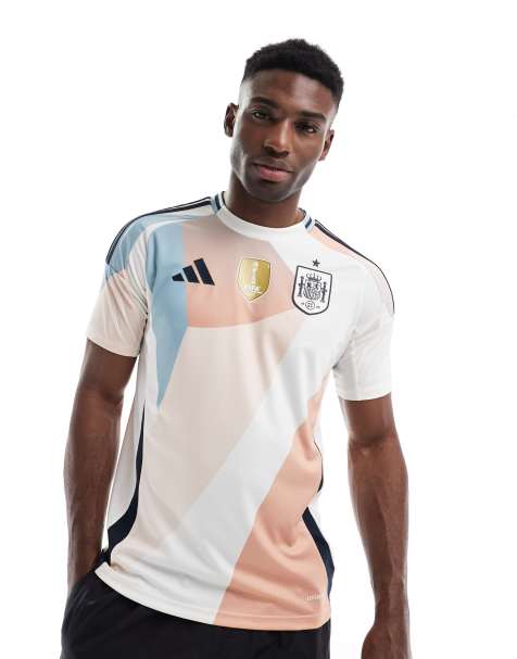 adidas Football – Spain – Vit och rosa bortatröja - view 1